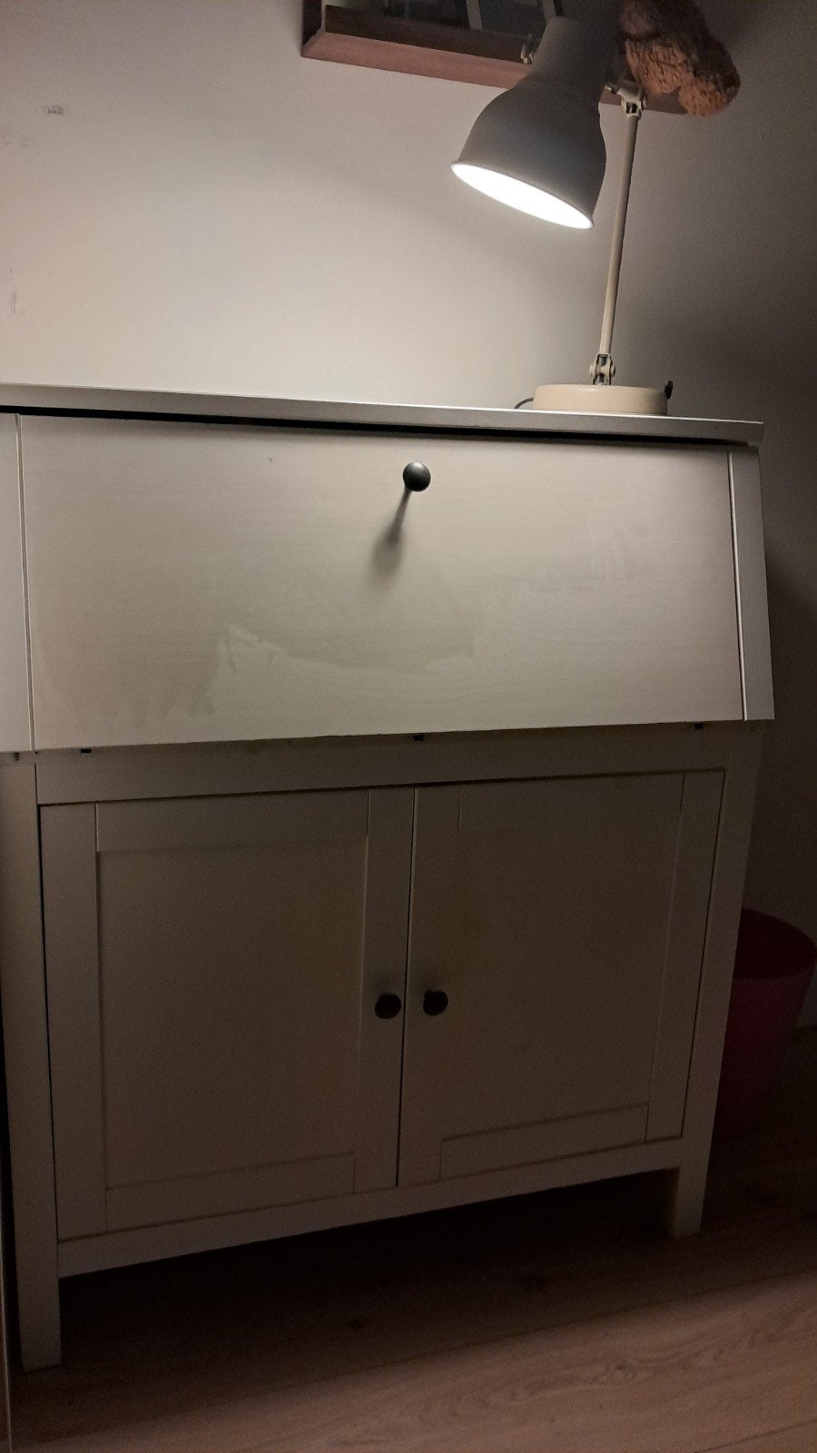 IKEA Hemnes secretaire bureautje WIT, Huis en Inrichting, Ophalen, Gebruikt
