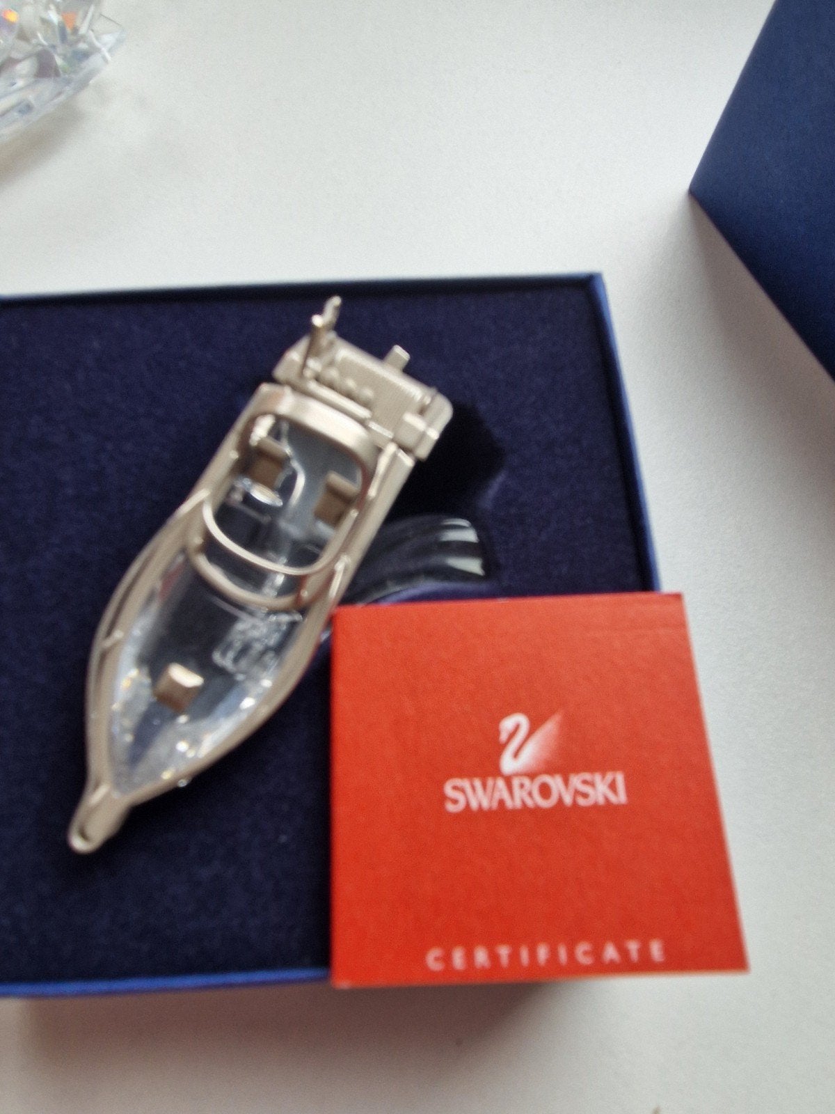 swarovski speedboot, Ophalen, Zo goed als nieuw, Figuurtje
