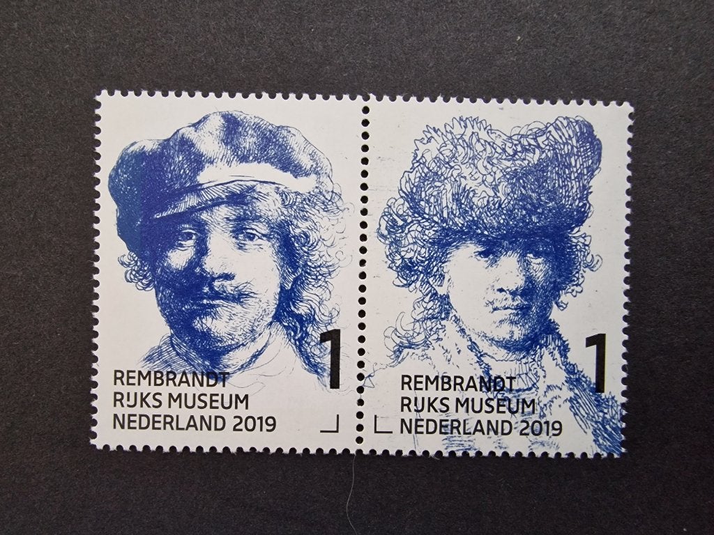 2019 NVPH 3723-3724 Rembrandt in het Rijksmuseum. Postfris., Ophalen of Verzenden, Na 1940, Postfris