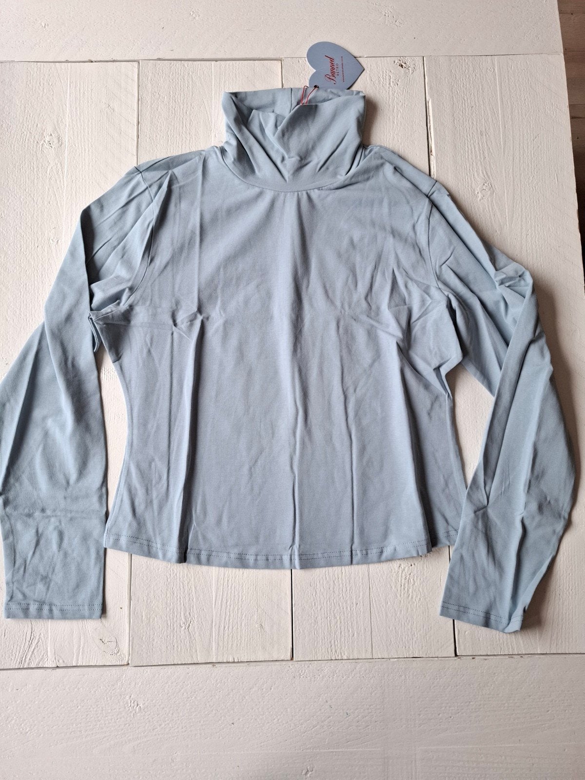 Nieuw shirt met col katoen Banned Retro blauw maat XL (42), Blauw, Maat 42/44 (L), Nieuw, Ophalen of Verzenden