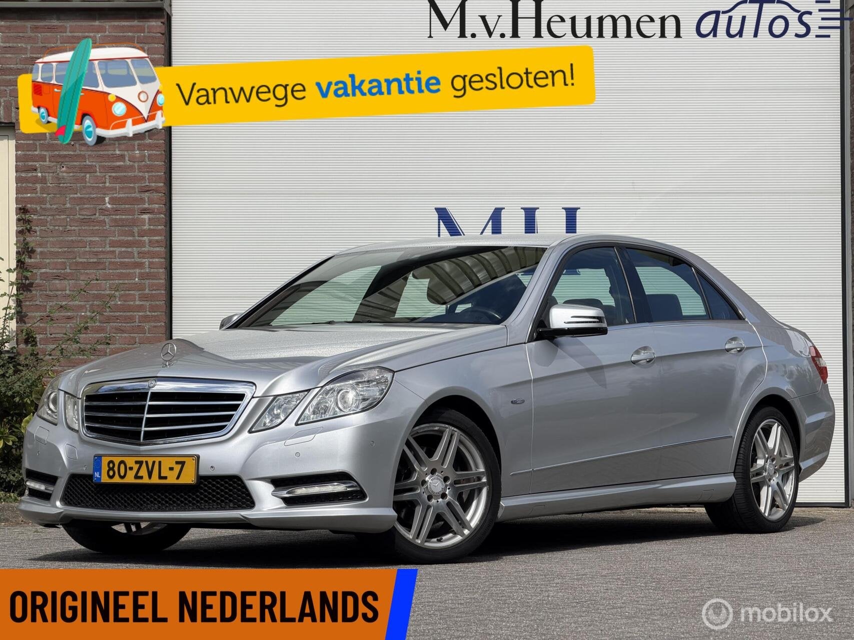 Mercedes E-klasse 200 2.2 CDI Sport AMG Stoelverwarming NAP, Auto's, Mercedes-Benz, Automaat, Euro 5, Gebruikt, Zwart