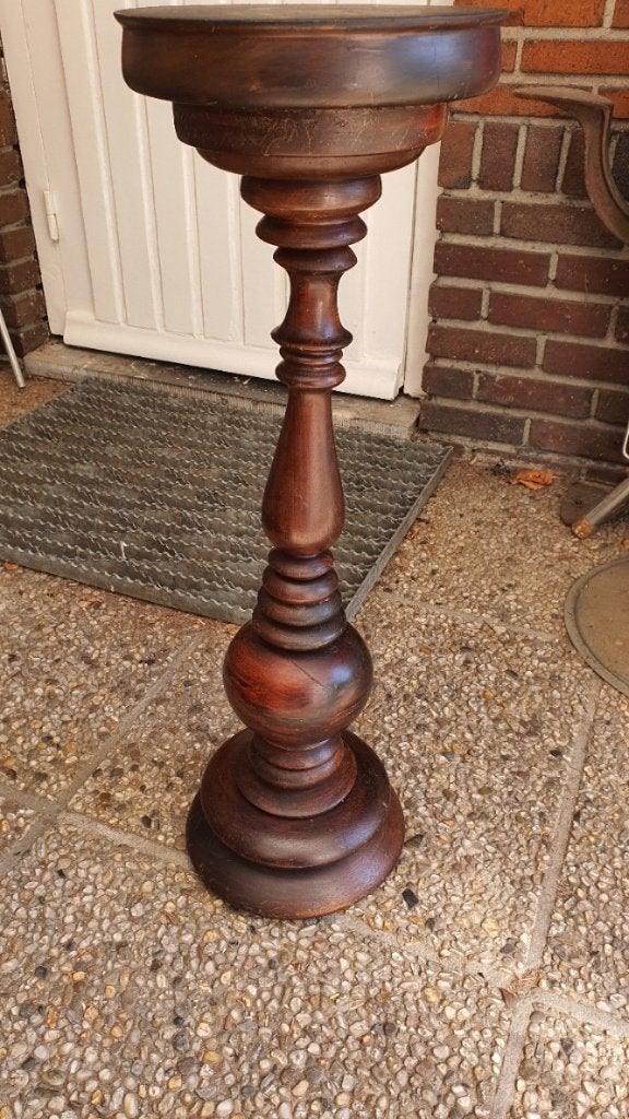 Antieken Console maten zijn Hoog 74 cm Diameter 24 cm Ik wee, Ophalen, Overige onderwerpen, Houtsnijwerk, 50 - 100 cm