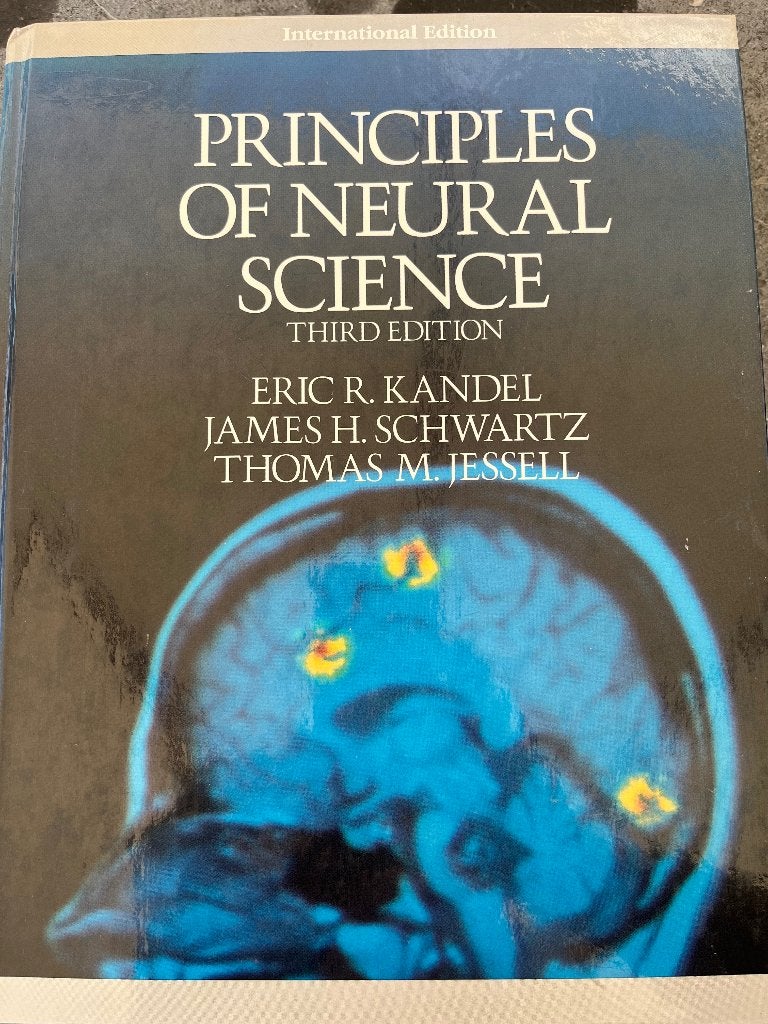 principles of neural science Kandel 3rd edition, Gelezen, WO, Beta, Kandel, Schwartz en Jesell