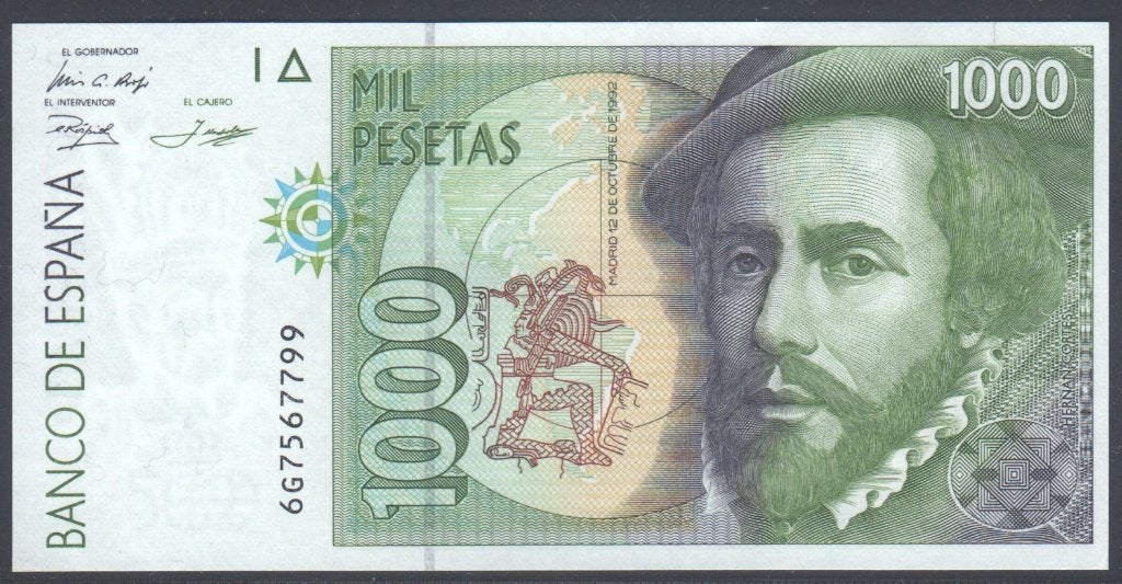 Spanje 1000 Pesetas 1992, Postzegels en Munten, Bankbiljetten | Europa | Niet-Eurobiljetten, Verzenden, Overige landen, Los biljet