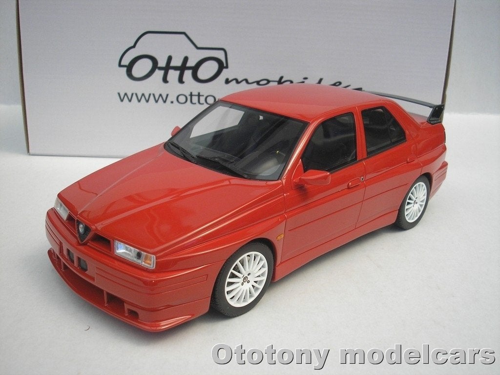 Alfa Romeo 155 GTA Stradale 1993 Rood 1/18 Otto Mobile, Hobby en Vrije tijd, Ophalen of Verzenden, Nieuw, Auto, OttOMobile