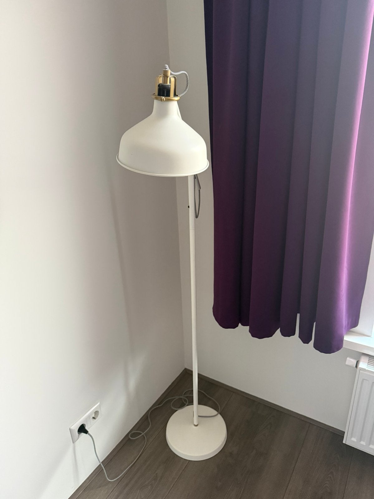 Witte ikea lamp, Ophalen, Zo goed als nieuw, Minder dan 100 cm