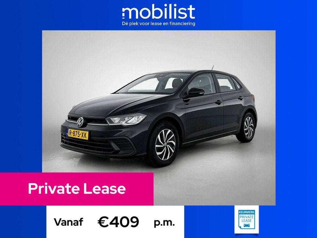 Volkswagen Polo 1.0 TSI Life (bj 2022), Private lease, Gebruikt, Bedrijf, Handgeschakeld