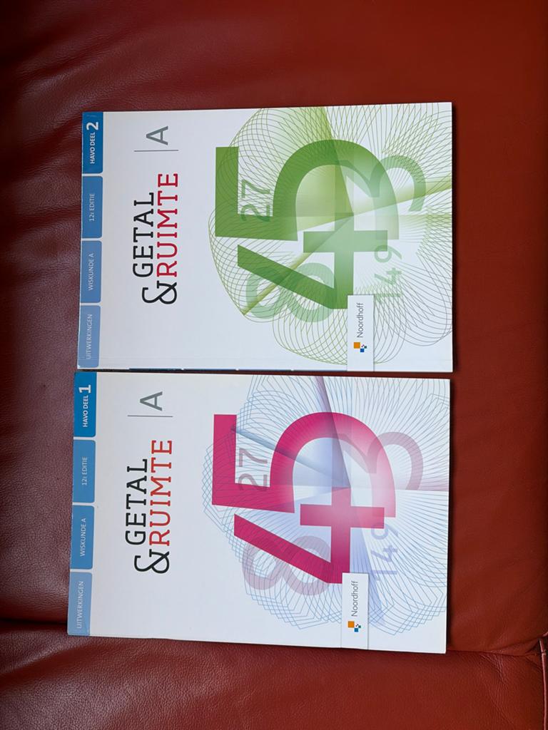 Getal & Ruimte  A HAVO deel 1 & 2 (12e )uitwerkingenboeken, Boeken, Schoolboeken, Ophalen of Verzenden, Gelezen, HAVO, Wiskunde A