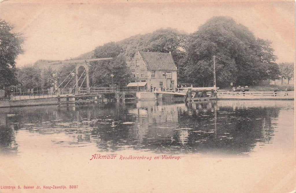 703-014-051 Alkmaar Roodkorenbrug en Vlotbrug, Verzenden, Voor 1920, Noord-Holland