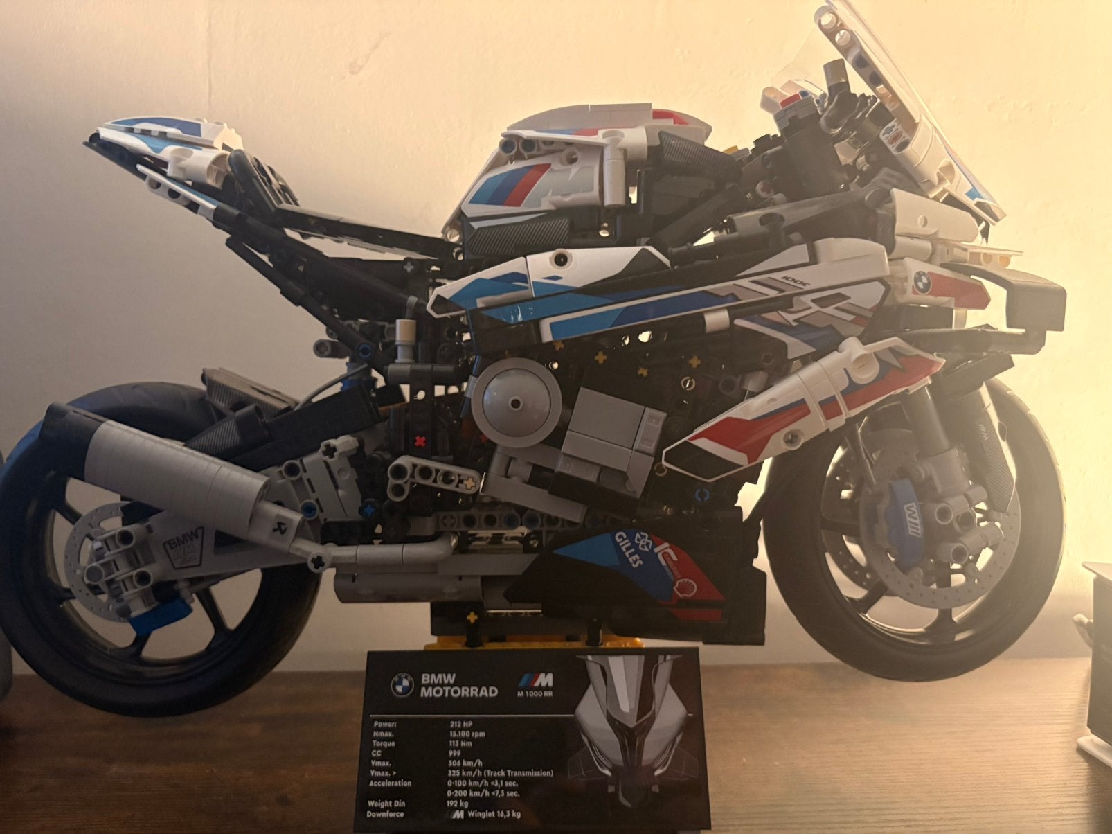 Lego 42130 BMW m1000 RR technic, Gebruikt, Lego, Inclusief instructies, Ophalen of Verzenden