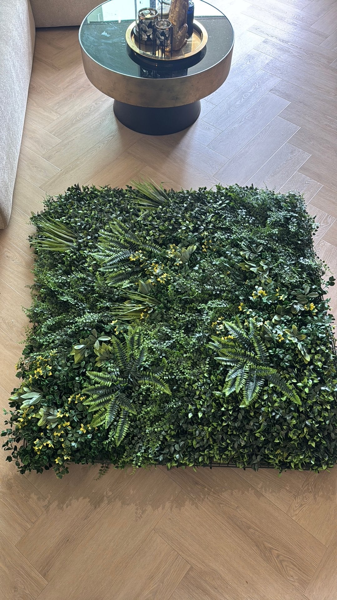 5X100x100cm Groene Plantenwand - geen patroon, Ophalen, Binnen, Groen, Kunstplant