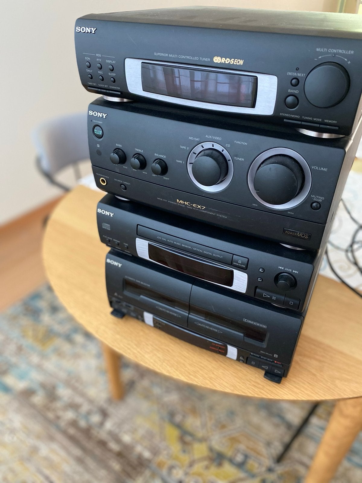 Sony MHC-EX7 Mini Hi-Fi Component Systeem, Gebruikt, Cassettedeck, Sony, Losse componenten