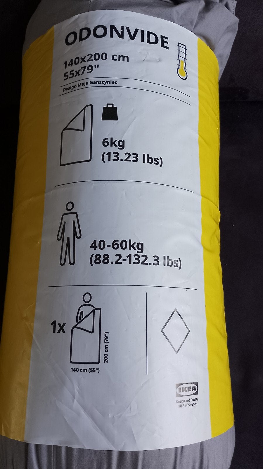 Verzwaringsdeken IKEA, Eenpersoons, Ophalen of Verzenden, IKEA, Polyester