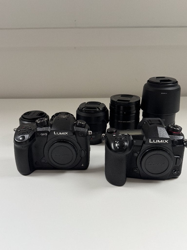 Complete Panasonic set: G9 + GH5 + 5 lenzen +  accessoires, Audio, Tv en Foto, Panasonic, Verzenden, Zo goed als nieuw, Beeldstabilisatie