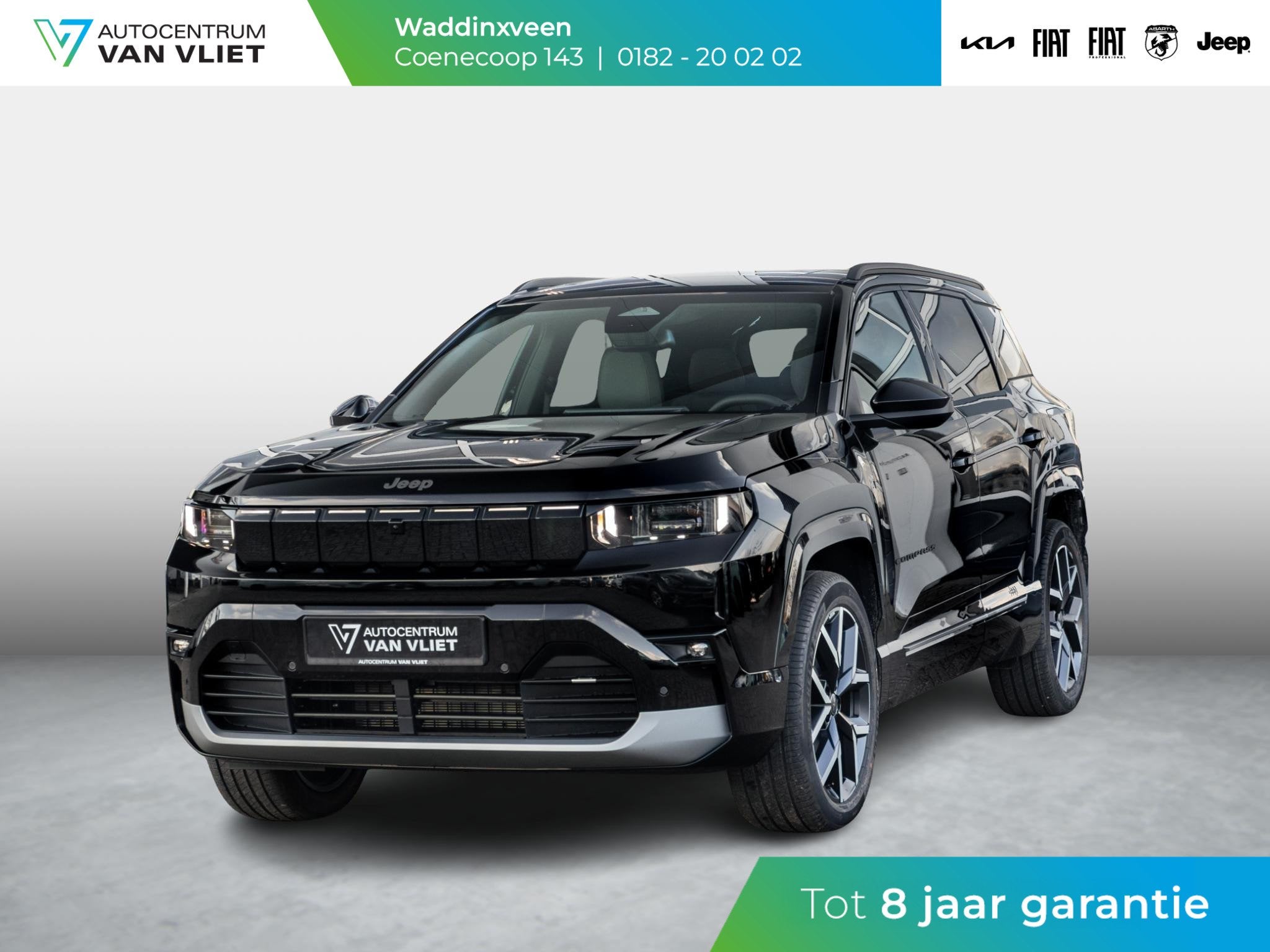 Jeep Compass First Edition 74 kWh | Uniek Nappa Leder | Adap, Auto's, Jeep, 12 maanden, 213 pk, Automatische klimaatregeling, 600 kg