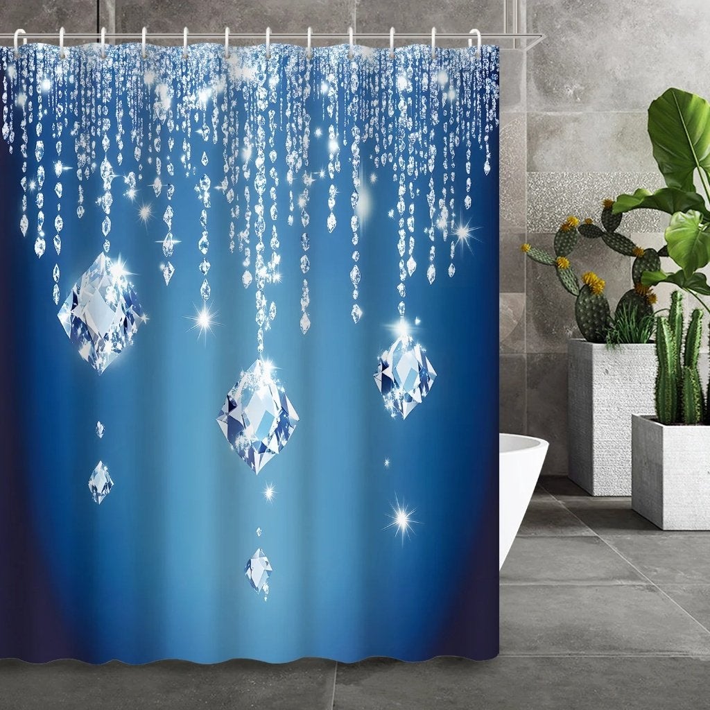 Douchegordijn Dromerige Diamanten regen (180x200cm), Ophalen of Verzenden, Nieuw, Overige typen