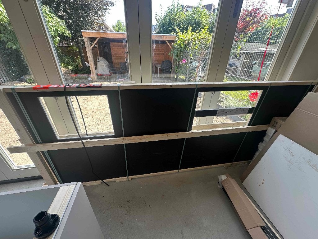 Composiet aanrechtblad 3,04 x 1,2 incl uitsparingen, Ophalen, 75 cm of meer, Nieuw, 200 cm of meer