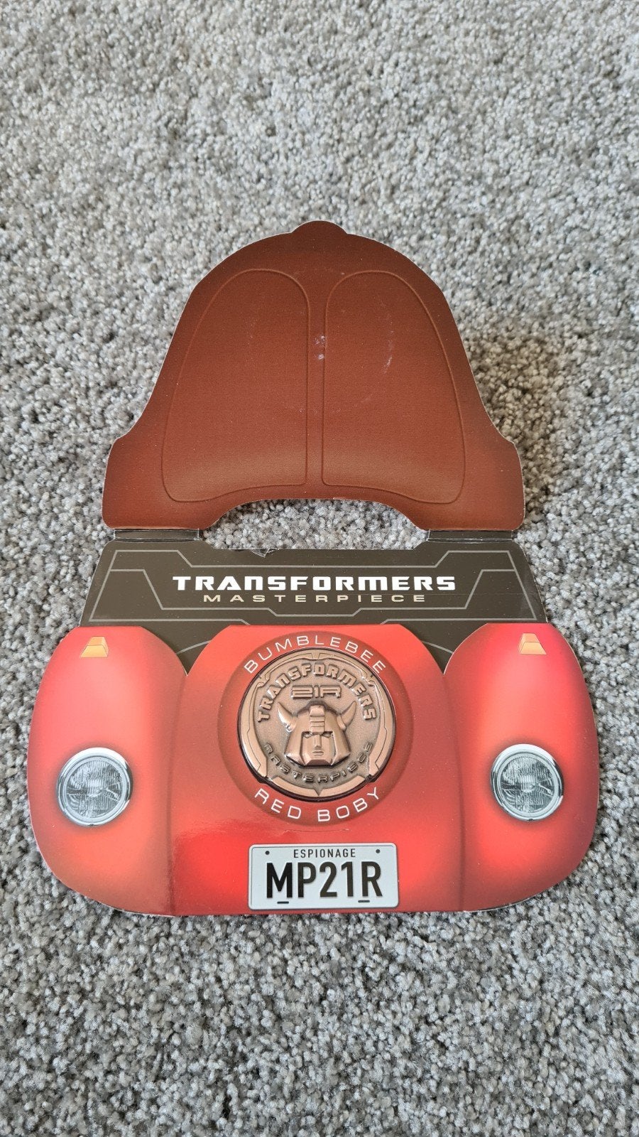 Transformers Masterpiece MP-21R Red Bumblebee Collector Coin, Overige generaties, Verzenden, Nieuw, Autobots