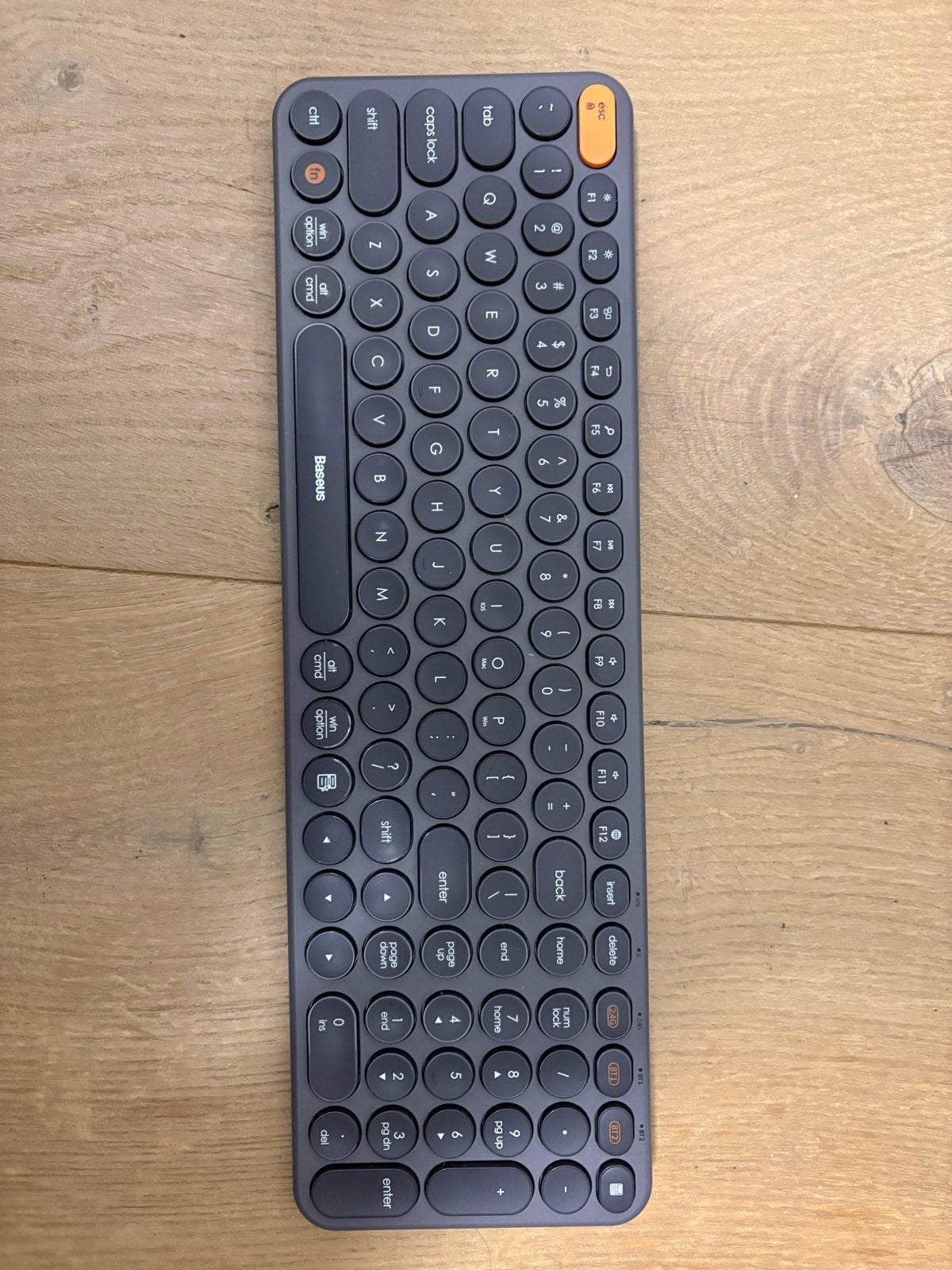 Baseus K01B Draadloos Toetsenbord - Multi-apparaat & Stil, Ergonomisch, Nieuw, Ophalen of Verzenden, Draadloos