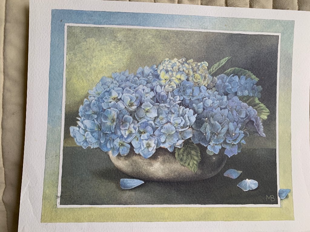 gravure, Antiek en Kunst, Dubbele gravure, 28 cm, 1950 - 1999, 23 cm