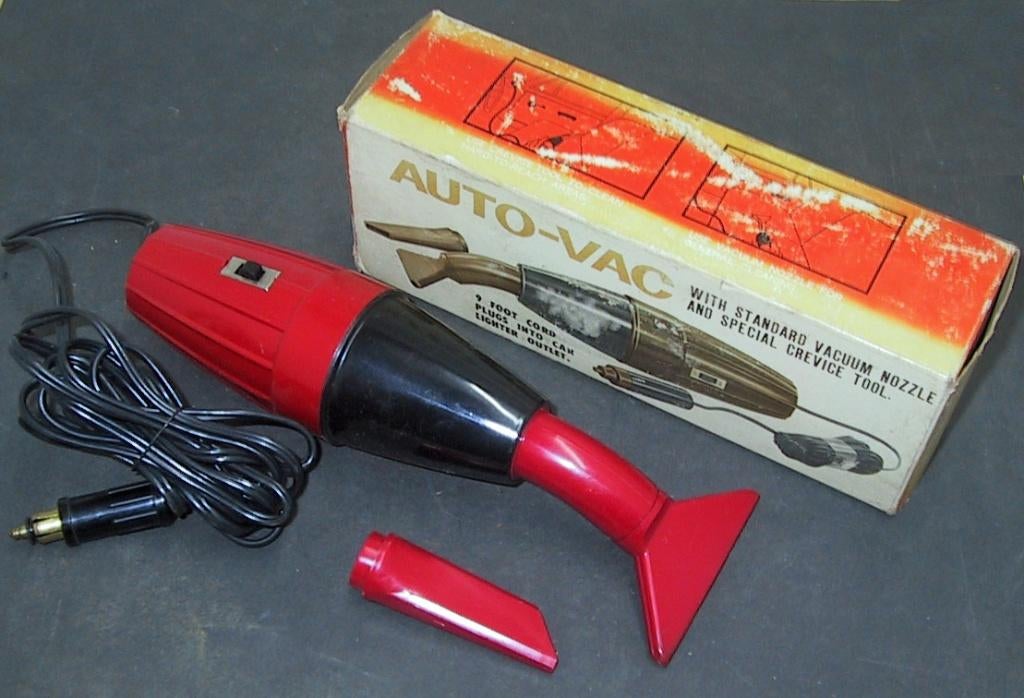 Oldtimer autostofzuigertje 6 Volt, Ophalen of Verzenden, Zo goed als nieuw