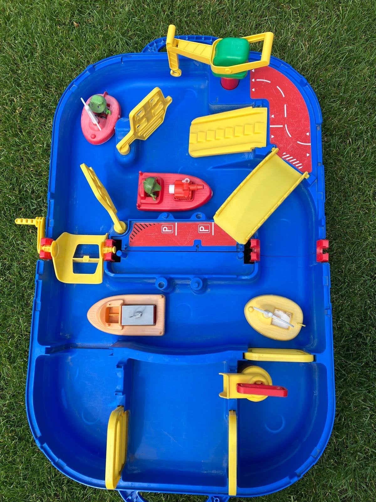 Aquaplay waterbaan Lockbox (koffer) met accessoires, Verzenden, Gebruikt, Jongen of Meisje