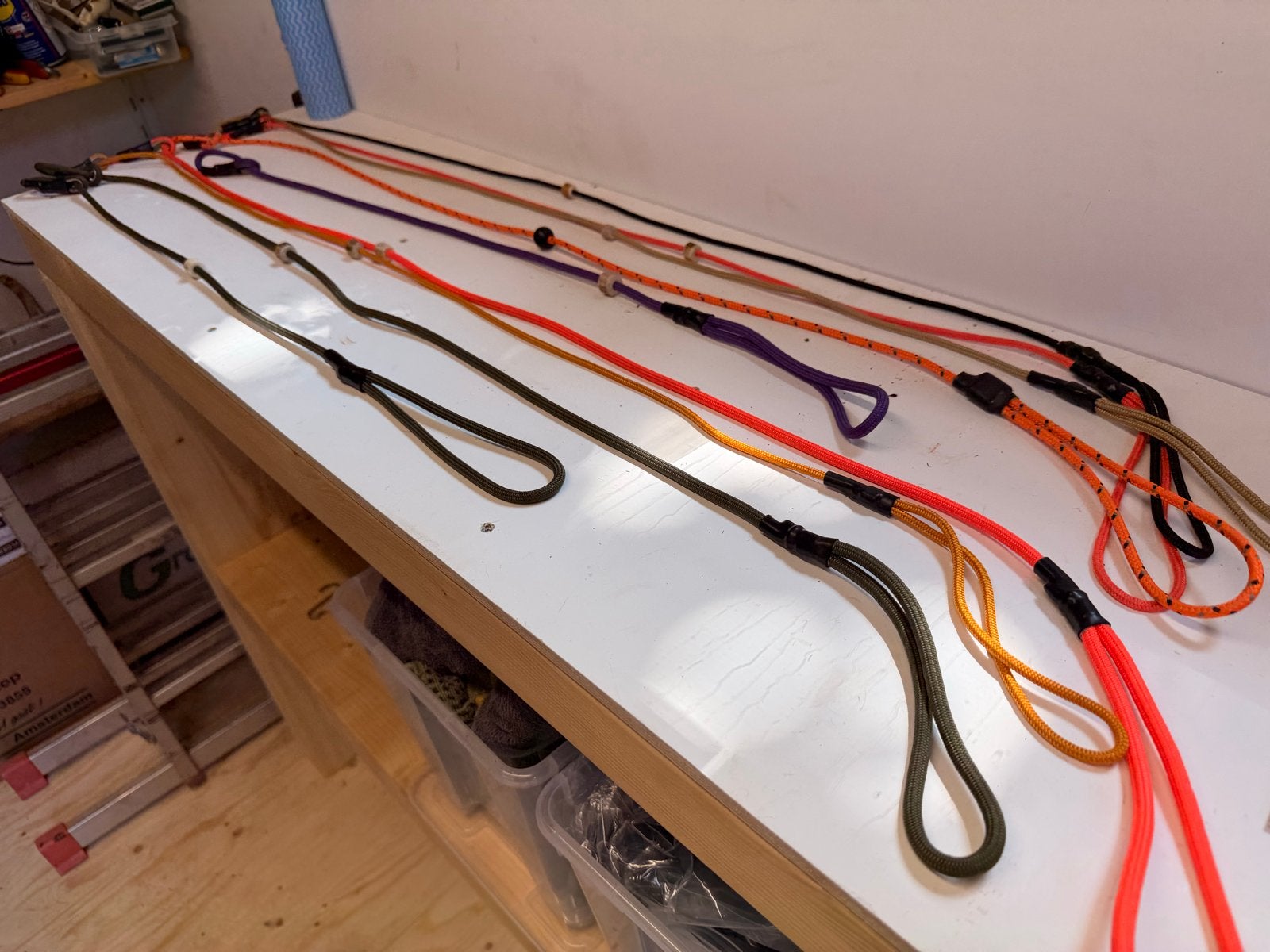 9 Jachtlijnen plus fluit acme 5 stuks, Dieren en Toebehoren, Hondenriemen, Ophalen