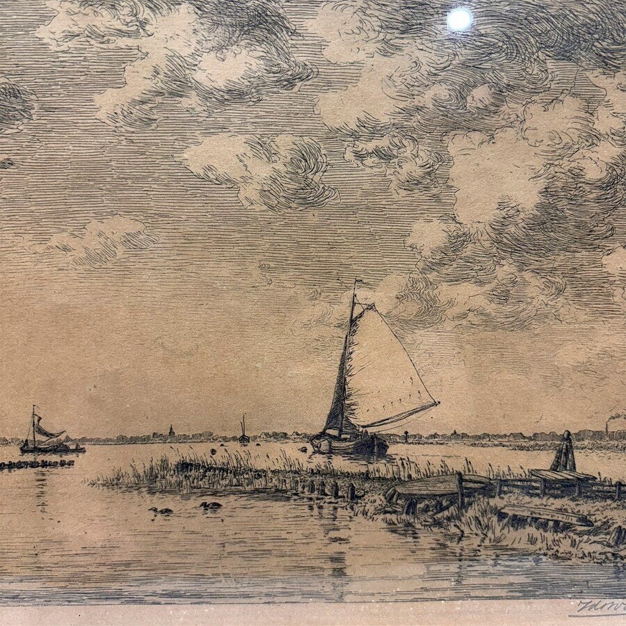Ids Wiersma (1878-1965) - Galamadammen, Koudum, Ophalen of Verzenden