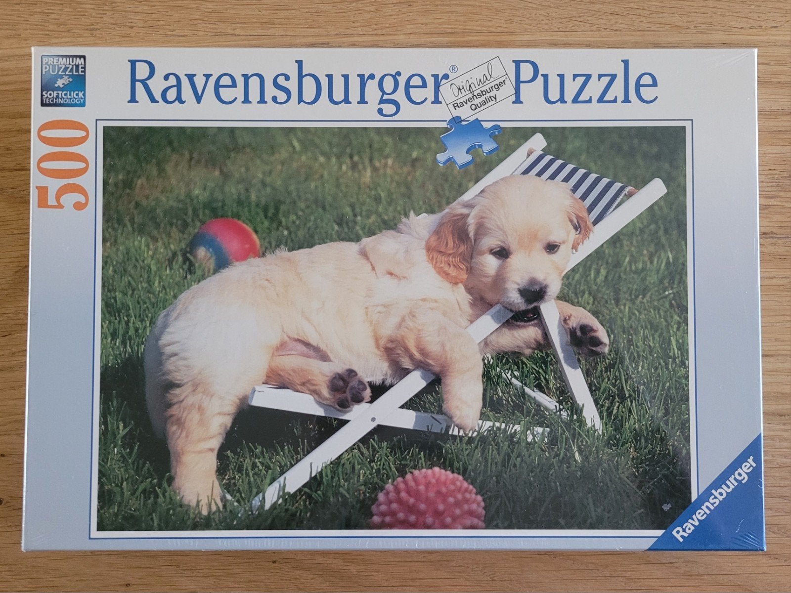 Ravensburger puzzel 500, Golden Retriever, NIEUW IN SEAL!!!, Ophalen of Verzenden, Nieuw