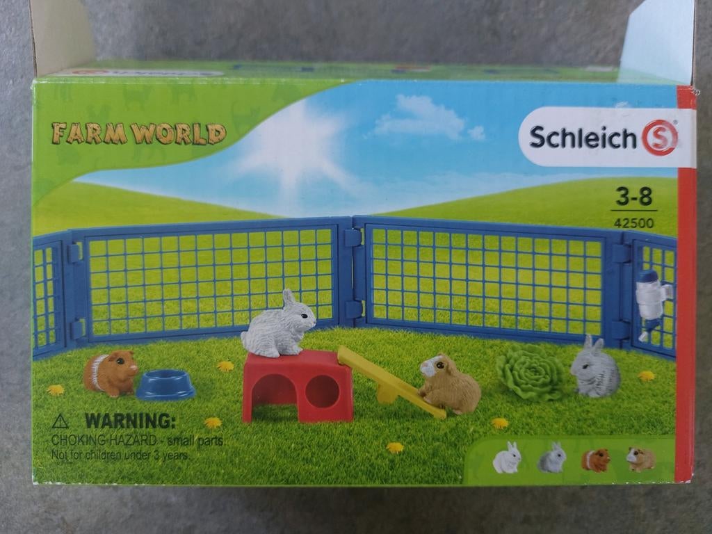 Schleich konijn en cavia, Ophalen of Verzenden, Zo goed als nieuw