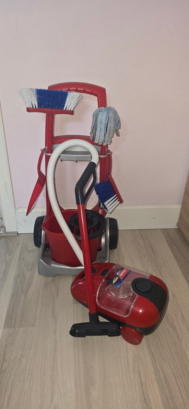 Speelgoed schoonmaakset met stofzuiger, Ophalen of Verzenden, Gebruikt, Jongen of Meisje