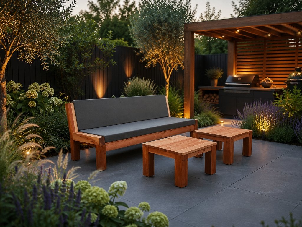 Nieuw Douglas loungeset | Incl. 2 salontafels & luxe kussens, Ophalen of Verzenden, Nieuw, Hout
