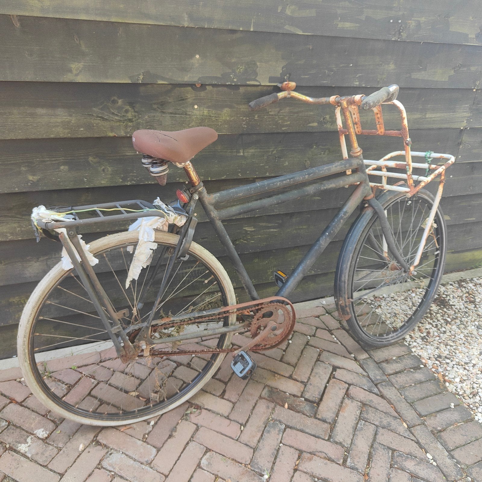 Heren fiets, Ophalen