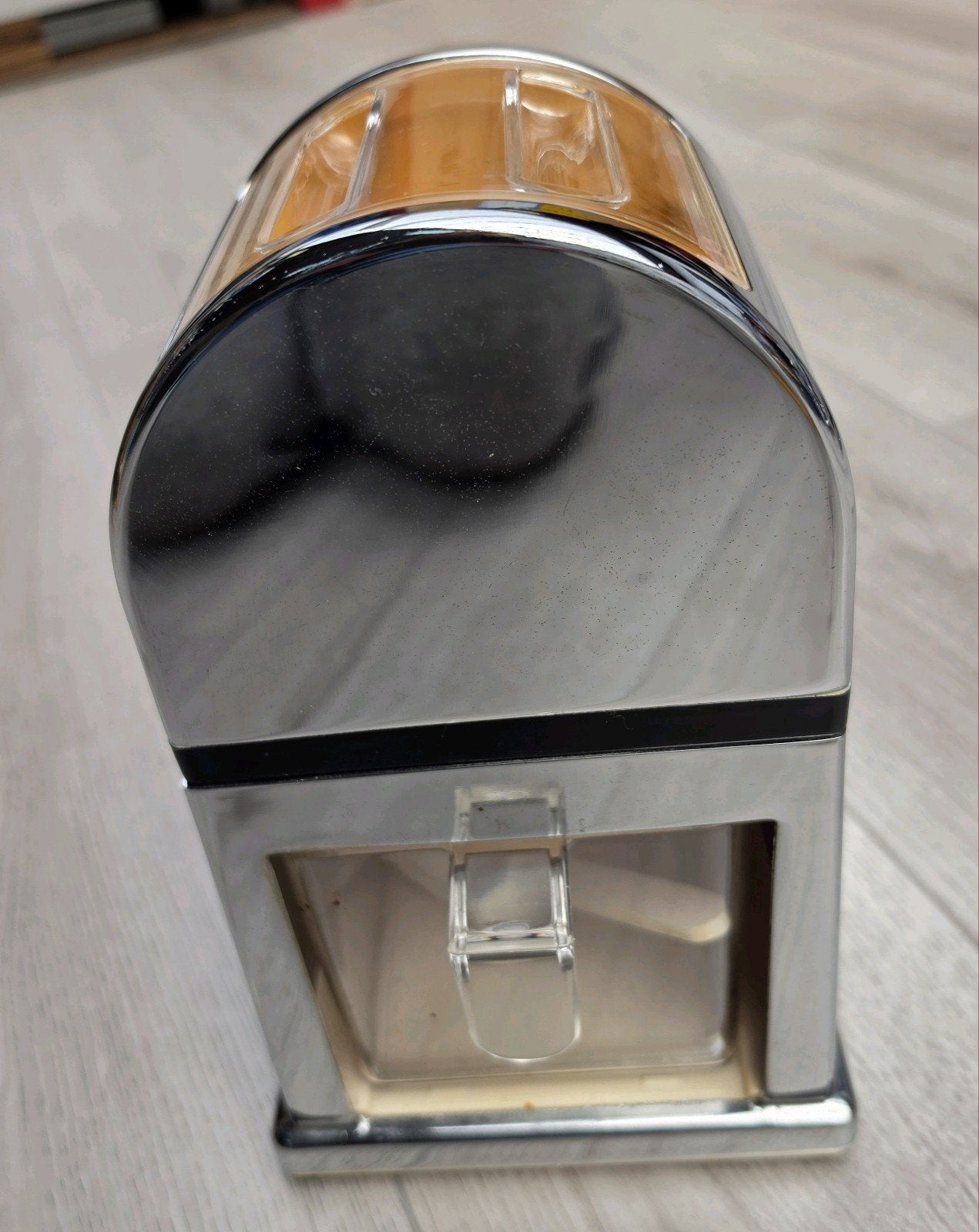 Handmatige Crushed Ice Machine retro design - Chroom, Ophalen of Verzenden, Zo goed als nieuw