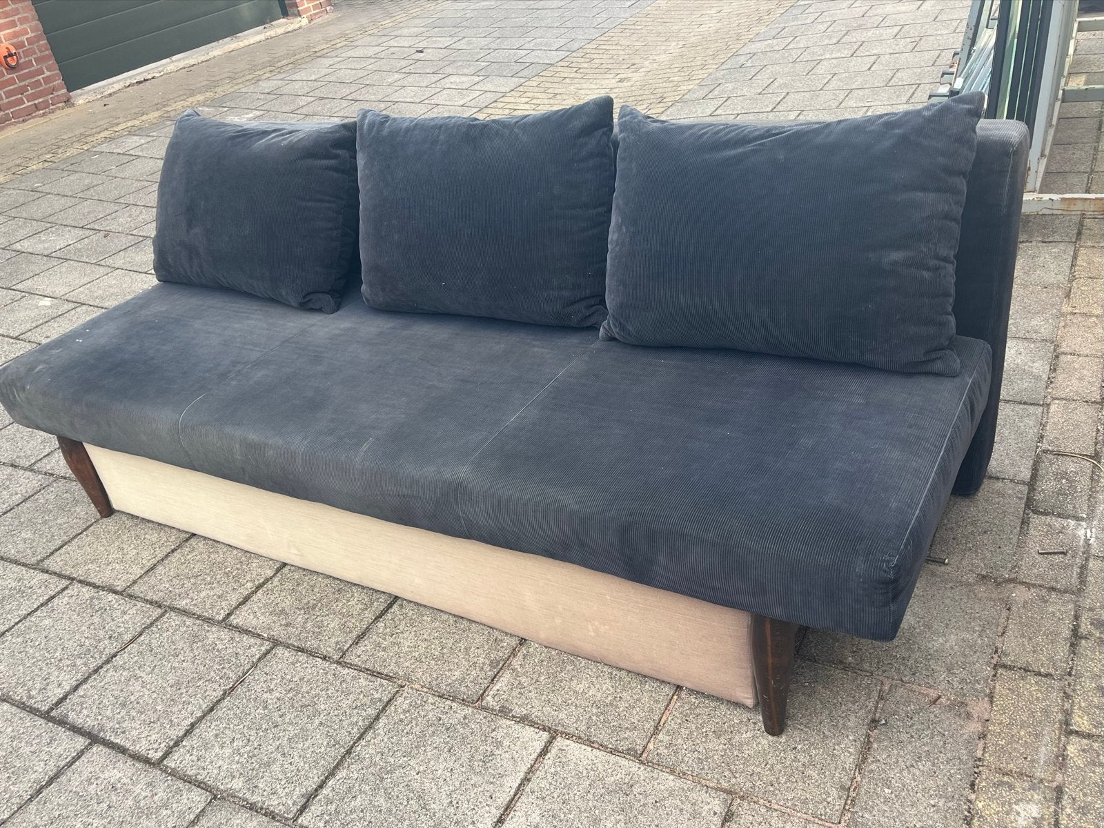 Slaapbank, 2 persoons, Huis en Inrichting, Ophalen, Gebruikt, Driepersoons, 75 tot 100 cm