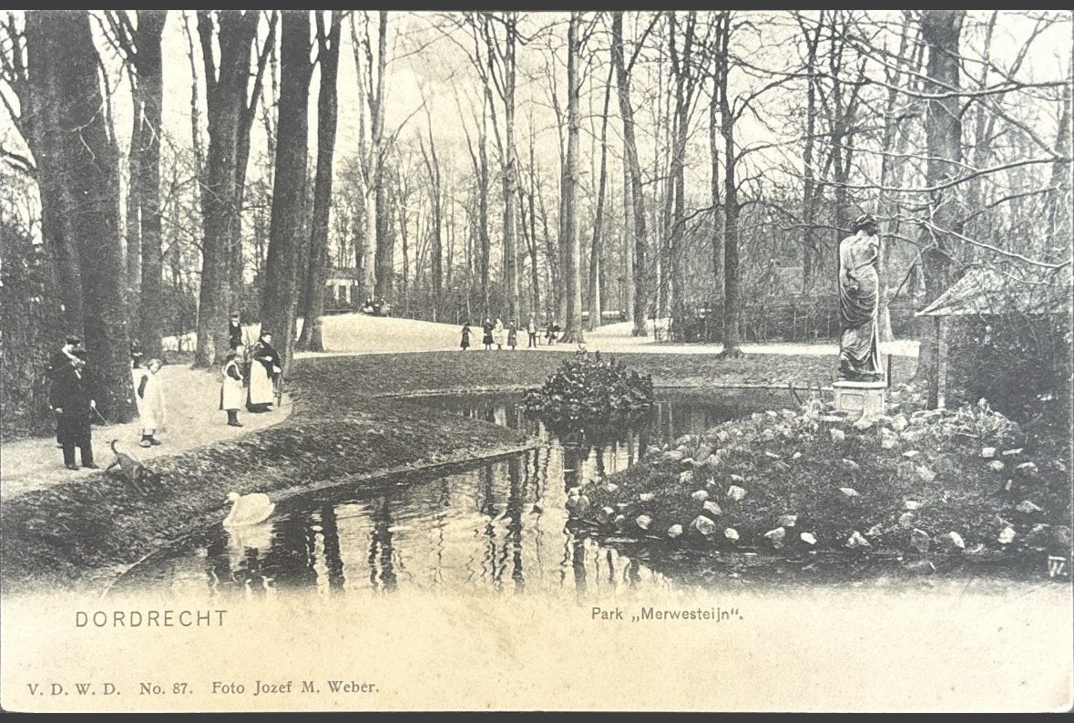 Dordrecht, park Merwesteijn, Verzenden, Voor 1920, Ongelopen, Zuid-Holland