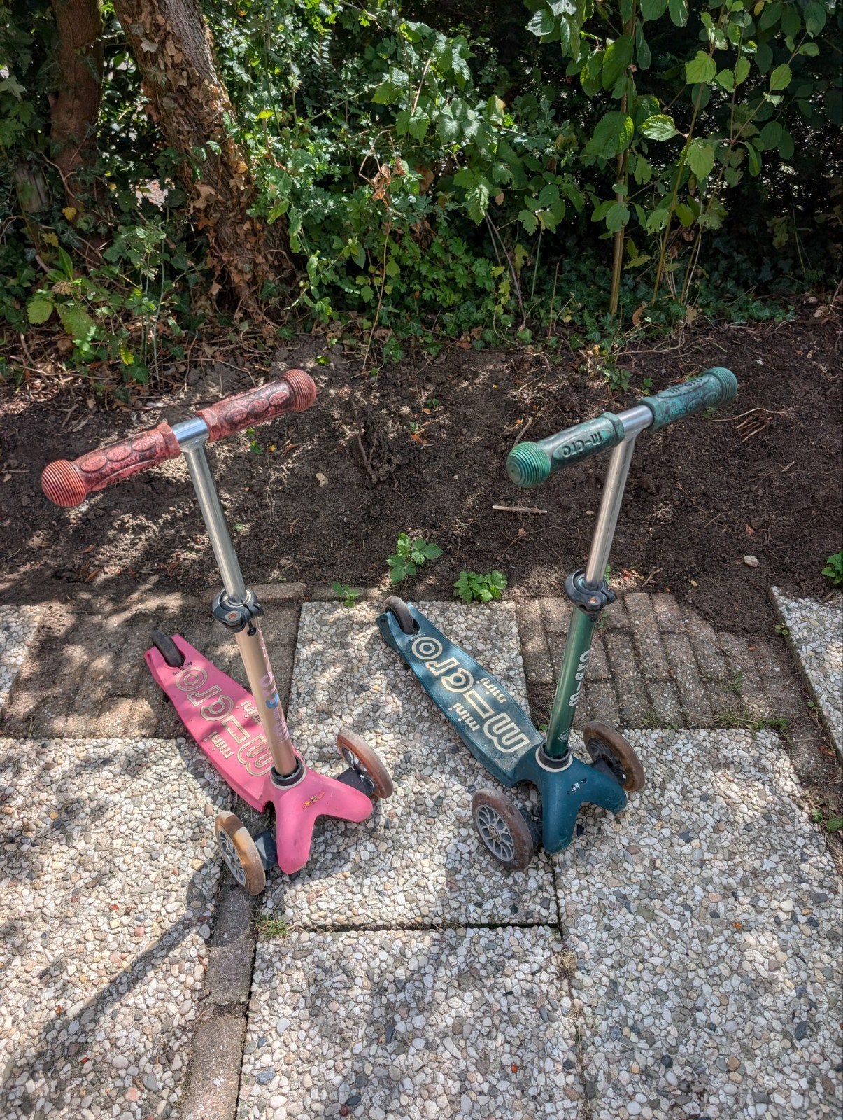 Micro Mini steps groen en roze, Ophalen, Gebruikt, Gewone step, Micro