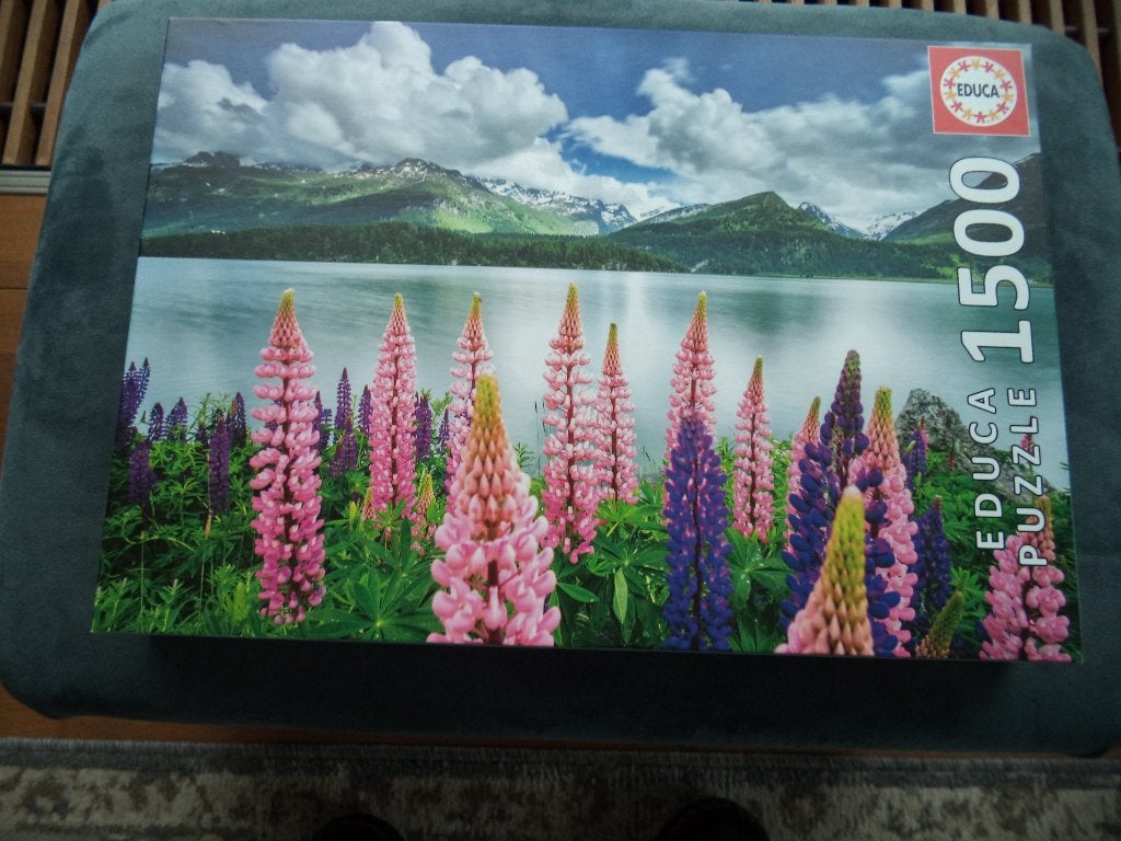 prachtige bloemen legpuzzel 1500 st. compleet, Ophalen, 500 t/m 1500 stukjes, Zo goed als nieuw, Legpuzzel