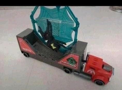 Hot wheels Spider-Man vrachtwagen, Ophalen of Verzenden, Gebruikt