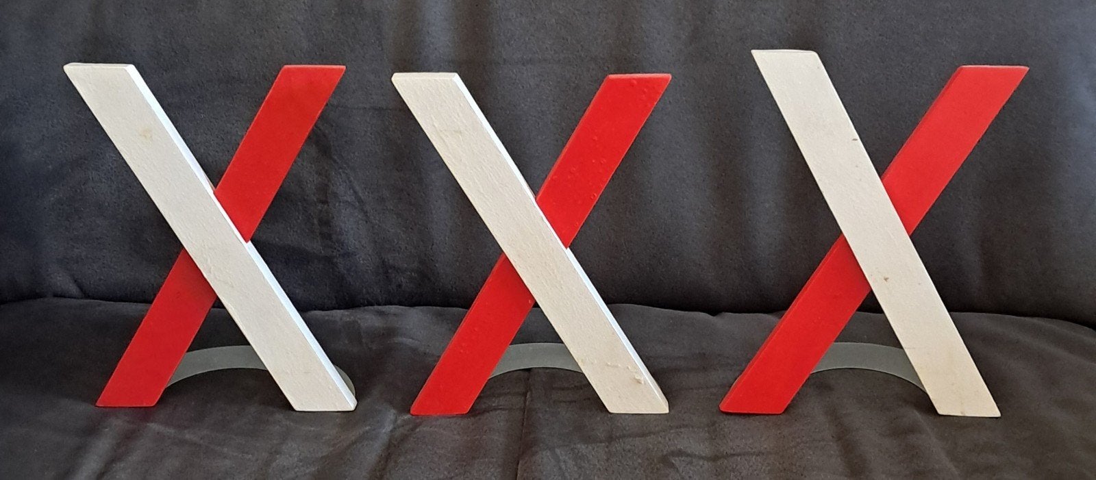 3x Ajax Amsterdam Kruizen Rood/Wit, Ophalen of Verzenden, Gebruikt, Ajax, Overige typen