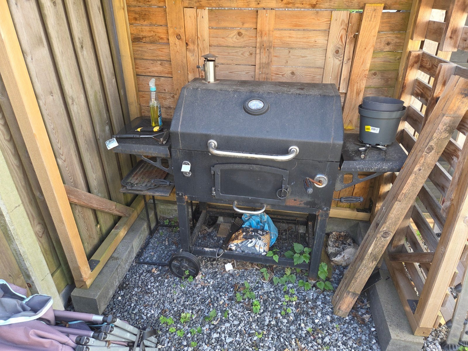 BBQ - Zwart, gebruikt, maar werkt nog perfect!, Ophalen, Gebruikt