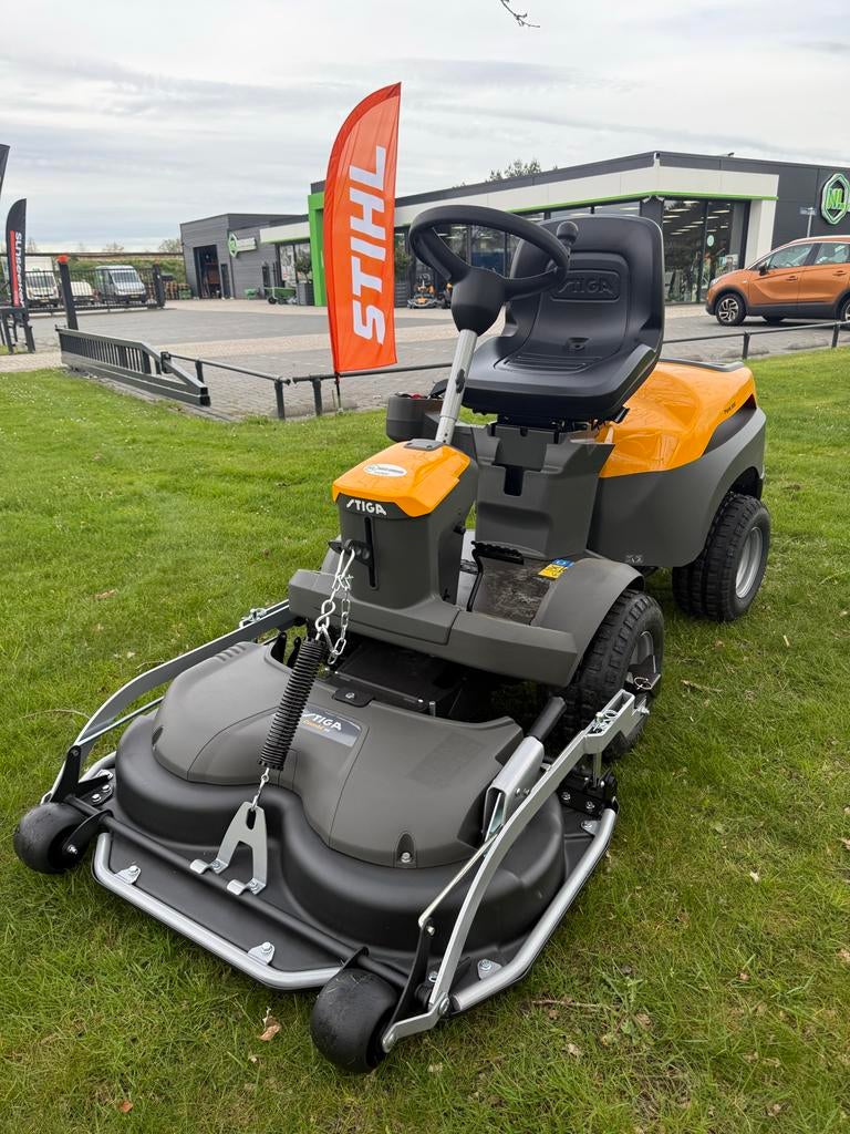 Stiga Park 500, Tuin en Terras, Zitmaaiers, Ophalen of Verzenden, Gebruikt, Elektrische starter