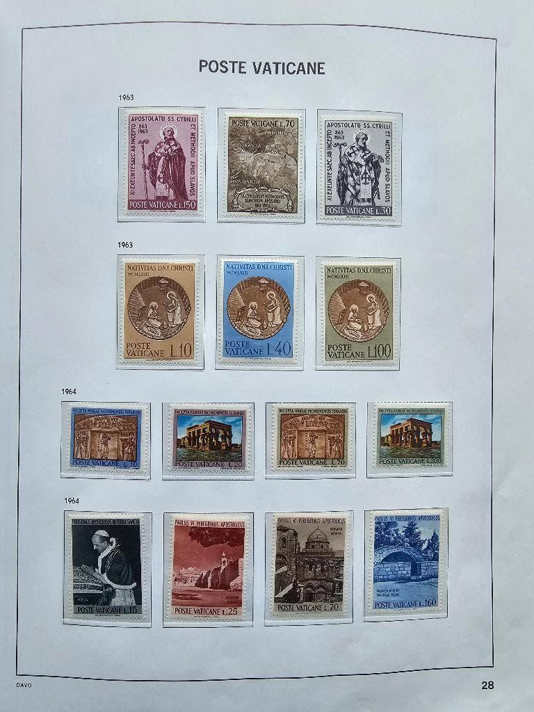 Vaticaan 1929t/m1989 in mooi Davo-Album Adv. deel 2 (van 2), Ophalen of Verzenden, Overige landen, Postfris