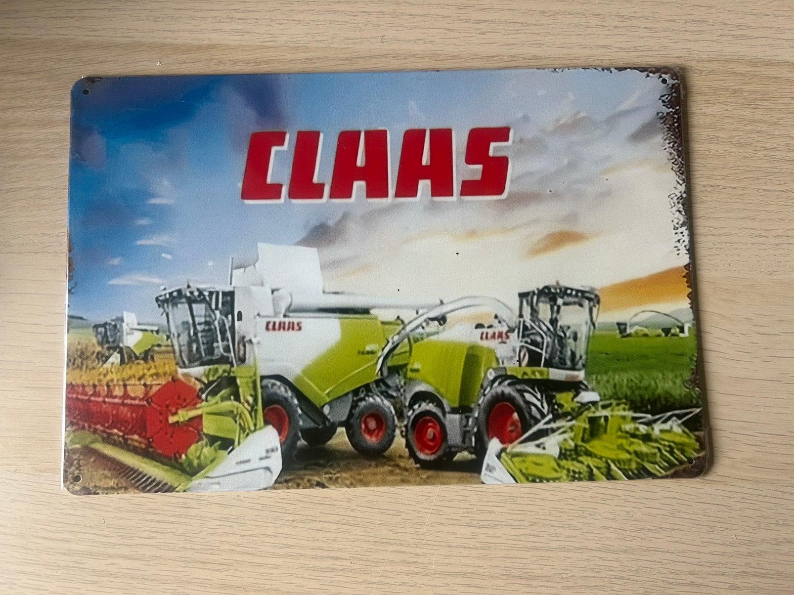 Reclamebord claas, Ophalen of Verzenden, Nieuw, Reclamebord