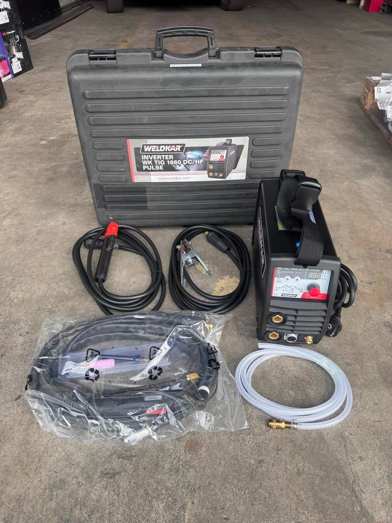Nieuw Weldkar Inverter TIG 1660 DC/HF Pulse lasapparaat, Weldkar, Nieuw, Ophalen of Verzenden, Tig