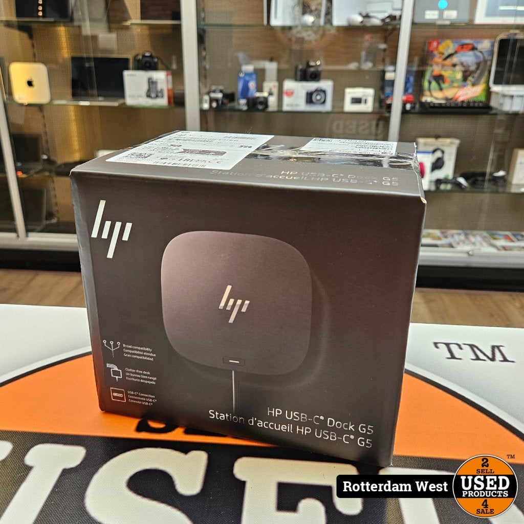 HP USB-C Dock G5 - NEW, HP, Nieuw, Support@hp.com, 1501 Page Mill Road
Palo Alto, CA 94304
USA