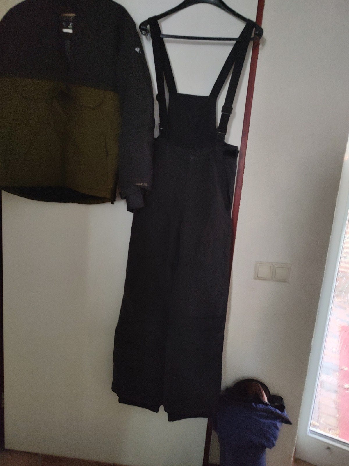 ski kleding broek mt 176, zwart plus jack mt S zwart /groen, Ophalen, Zo goed als nieuw, Maat 34 (XS) of kleiner, Zwart