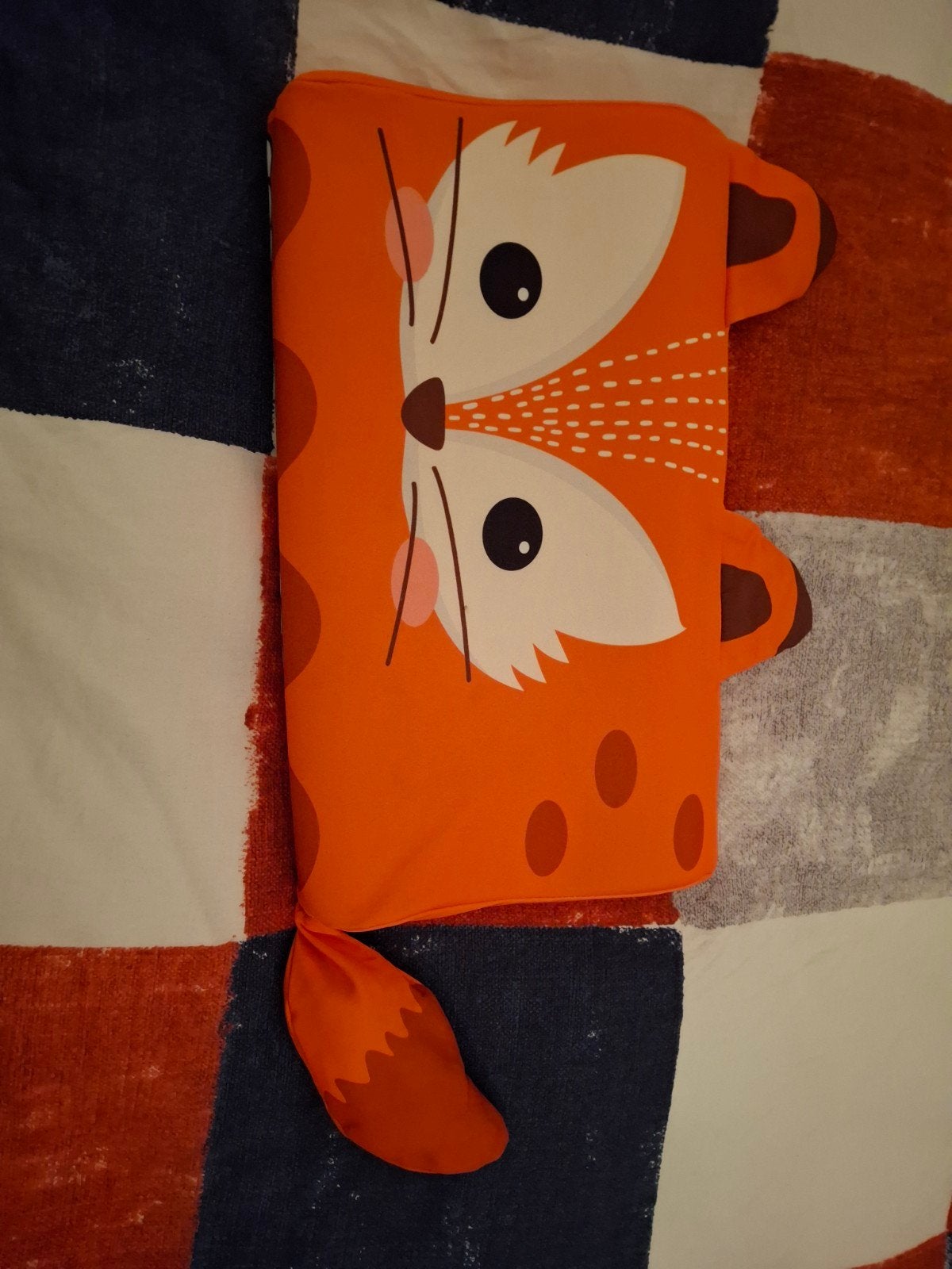 Snoozie Kinderkussen met Vossenhoes - Zo goed als nieuw, Oranje, Ophalen of Verzenden, Zo goed als nieuw, Overige merken