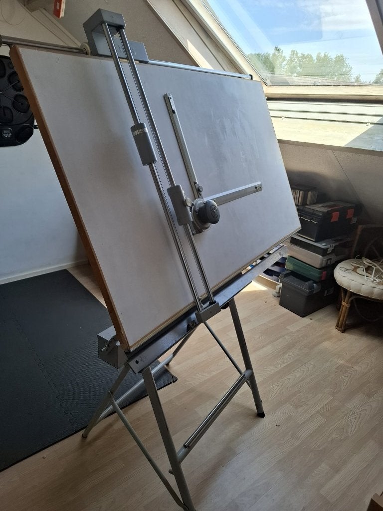 Vintage ISIS architectonische / professionele tekentafel, Ophalen, Gebruikt, Minder dan 130 cm