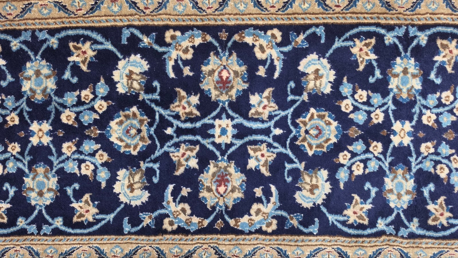 Handgeknoopt Perzisch wol Naïn tapijt loper floral 72x300cm, Oosters, Klassiek, Perzisch, Persian, vintage, oosters, hype, 200 cm of meer